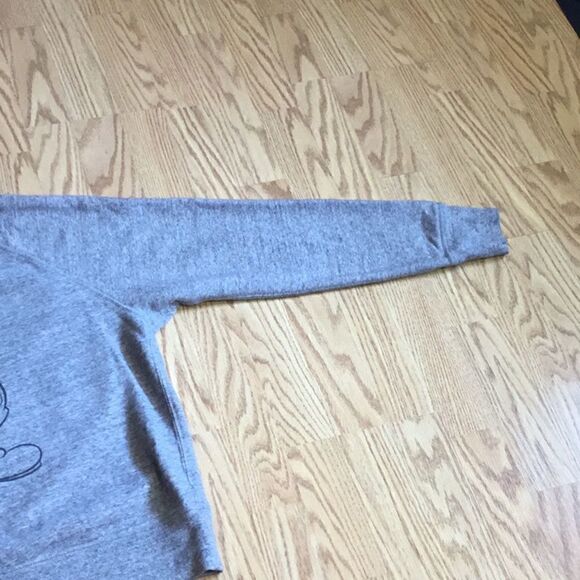 Gray DISNEY sweatshirt in size small with MICKEY on front unisex style - Picture 3 of 12